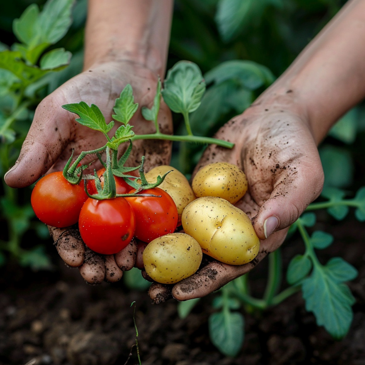 Fruit Trees Tomat Och Potatis I Ett - Set Om 2 - Solanum 'Tomtato' - Höjd 25-40Cm - ⌀10,5Cm